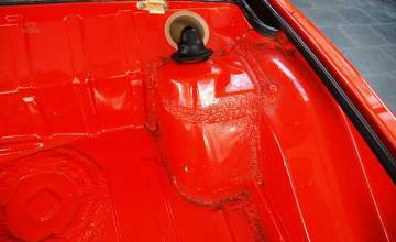 Thumbnail von 914 Coupé, říjen 1971, krvavě oranžová/černá