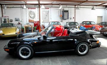 Thumbnail von 911 Carrera Cabriolét, Mai 1986, Schwarz/Vollleder Rot