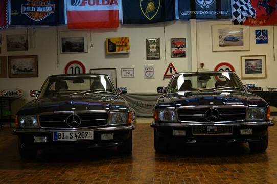 Mercedes-Benz 420 SL Seltenes Sammlerstück deutsch Scheckheft