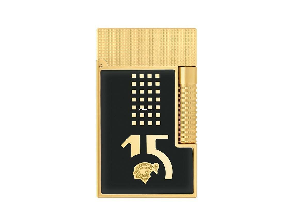 S.T. Dupont zapalovač Le Grand Behike černý žluté zlato Ref.C23003CL Kompletní sada