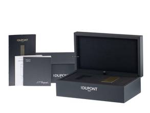 Thumbnail von S.T. Dupont zapalovač Le Grand Behike černý žluté zlato Ref.C23003CL Kompletní sada