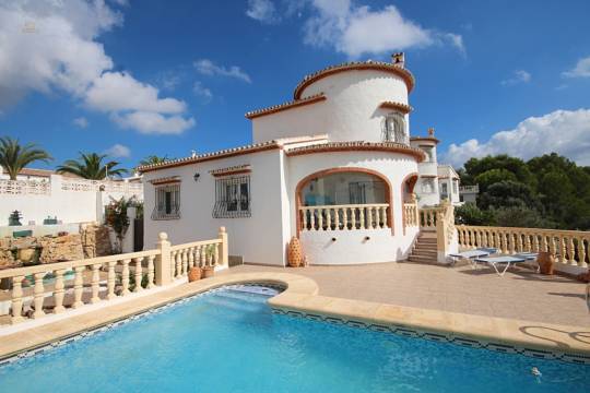 ***Bei Denia - Schöne Villa mit herrlicher Fernsicht in die Berge, 3 Schlafzimmer, 2 Bäder, ZH, Wintergarten, Kaminofen etc.***