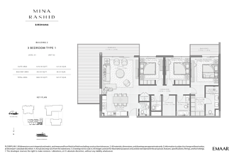 Thumbnail von Luxusimmobilie am Yachthaven, Mina Rashid Sirdhana,3 BR