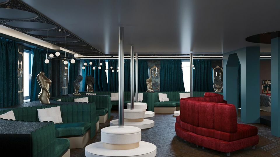 Möbel Betten Club& Bar Einrichtung im edlen Design