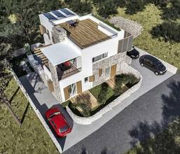 Thumbnail von Moderne Steinvilla mit schönem Meerblick in Jezera