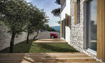 Thumbnail von Moderne Steinvilla mit schönem Meerblick in Jezera