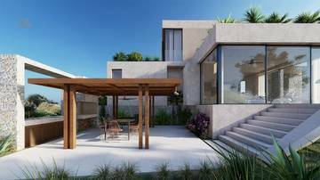 Thumbnail von Nowoczesna willa z basenem i widokiem na morze, region Rogoznica