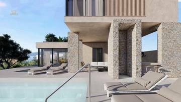 Thumbnail von Nowoczesna willa z basenem i widokiem na morze, region Rogoznica