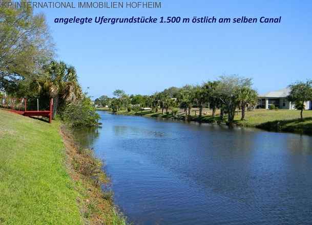 ***Beautiful building plot directly on the freshwater canal - in Florida***