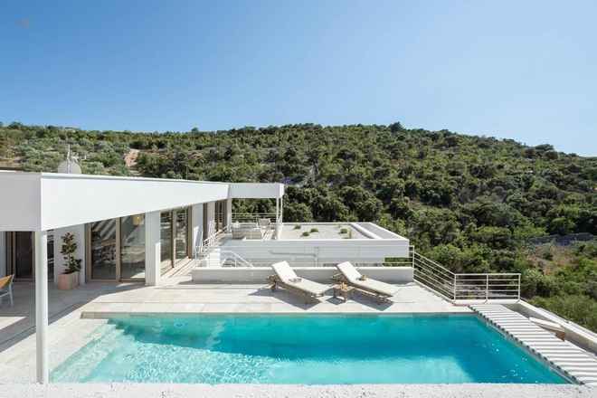 Moderna villa de lujo cerca de la costa, región de Rogoznica