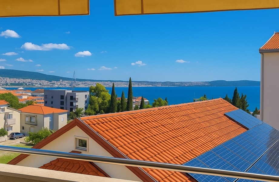 Möblierte Maisonettewohnung mit Meerblick