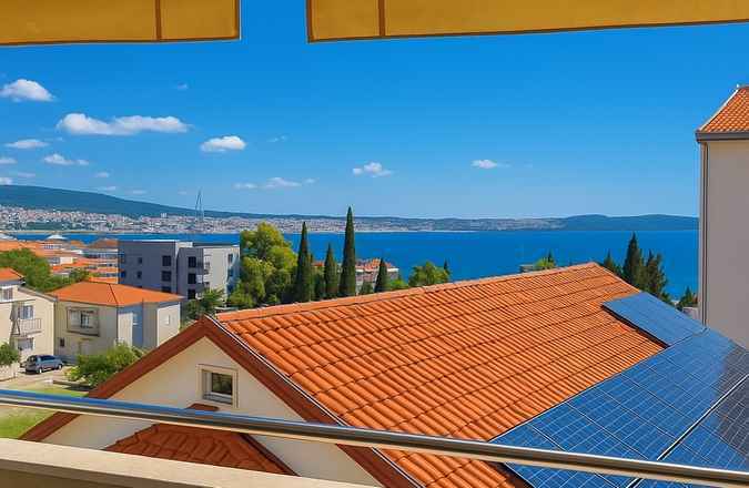 Möblierte Maisonettewohnung mit Meerblick