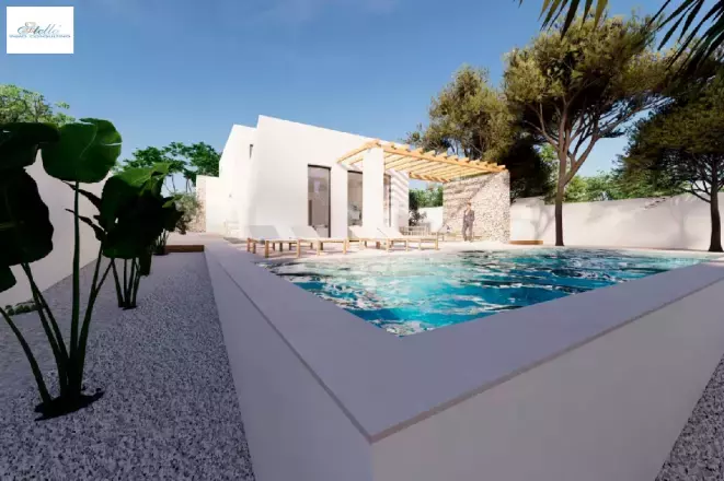 Moraira - Ref. BI-MT.H-793 Neu gebaute Villa im Ibiza-Stil in Moraira zu verkaufen