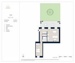 Thumbnail von Exklusiver 2-Zimmer Erstbezug mit Terrasse, Nähe Kutschkermarkt