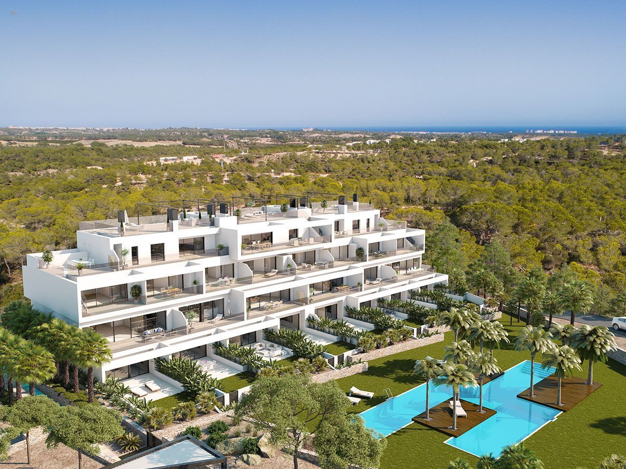 ***3-Zimmer-Luxus-Penthouse-Wohnungen mit Meerblick in exklusivem Golf Resort***