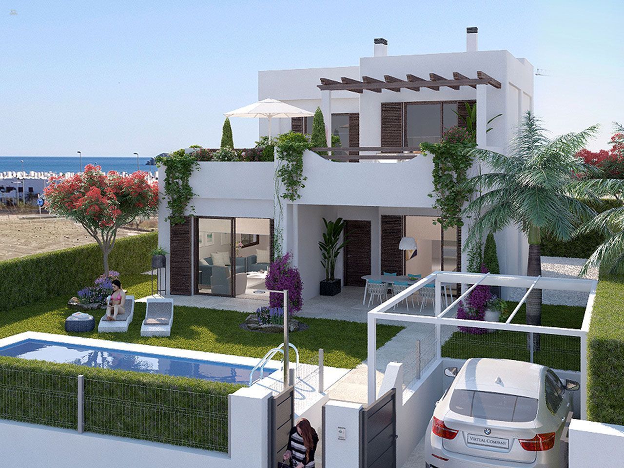 ***Strandnah gelegene Villen mit Meerblick und optionalem Privatpool***