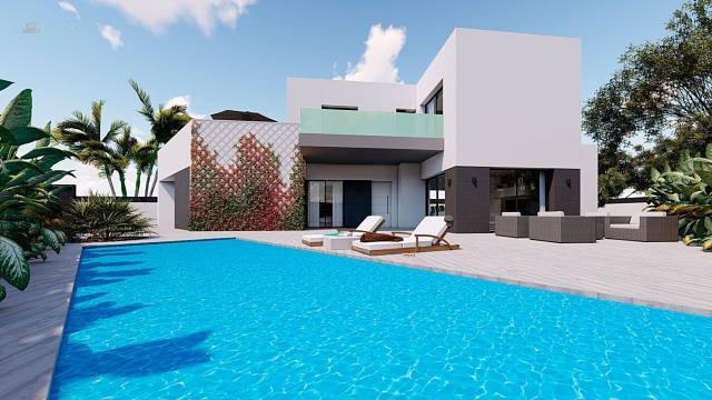 ***Exklusive 4-Zimmer-Villen mit Dachterrasse, Kfz-Stellplatz und Privatpool in ruhiger Lage am Ortsrand von Benijofar***