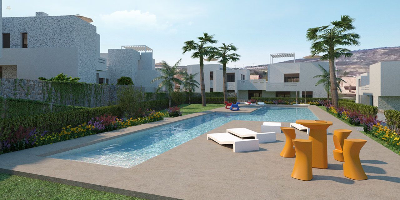 ***Hübsche Erdgeschoss-Appartements mit privaten Gärten und Gemeinschaftspool in sehr schöner Golfanlage***