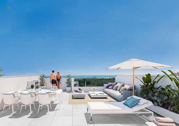 ***Fantastische 3-Zimmer-Penthouse-Wohnungen mit Gemeinschaftspool und zum Teil mit Meerblick***