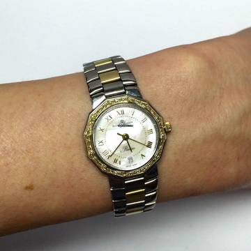  Baume & Mercier Riviera 2 Tone Diamond Watch </h1> 