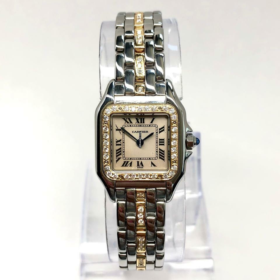 Cartier Panthère 23mm 1 Row Gold 0.66TCW Diamond Watch </h1>