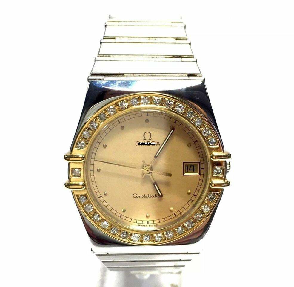 Omega Constellation Quartz 33mm 2 tone Diamond Watch </h1>