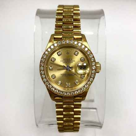  Rolex Lady-Datejust OYSTER PERPETUAL DATEJUST 18K Yellow Gold Ladies Watch DIAMO </h1> 