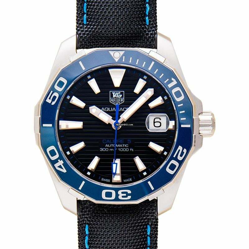 TAG Heuer Aquaracer 300M WAY211B.FC6363 - Aquaracer Calibre 5 Automatic Black Black Dial Men's Watch </h1>
