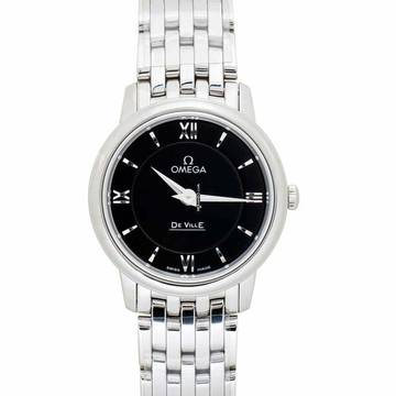  Omega De Ville Prestige 424.10.27.60.01.001 - De Ville Prestige Quartz 27.4 mm Black Dial Steel Ladies Watch </h1> 