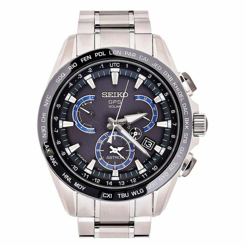 Seiko Astron GPS Solar SBXB101 - Astron Eco-Drive Black Dial Titanium Men's Watch </h1>