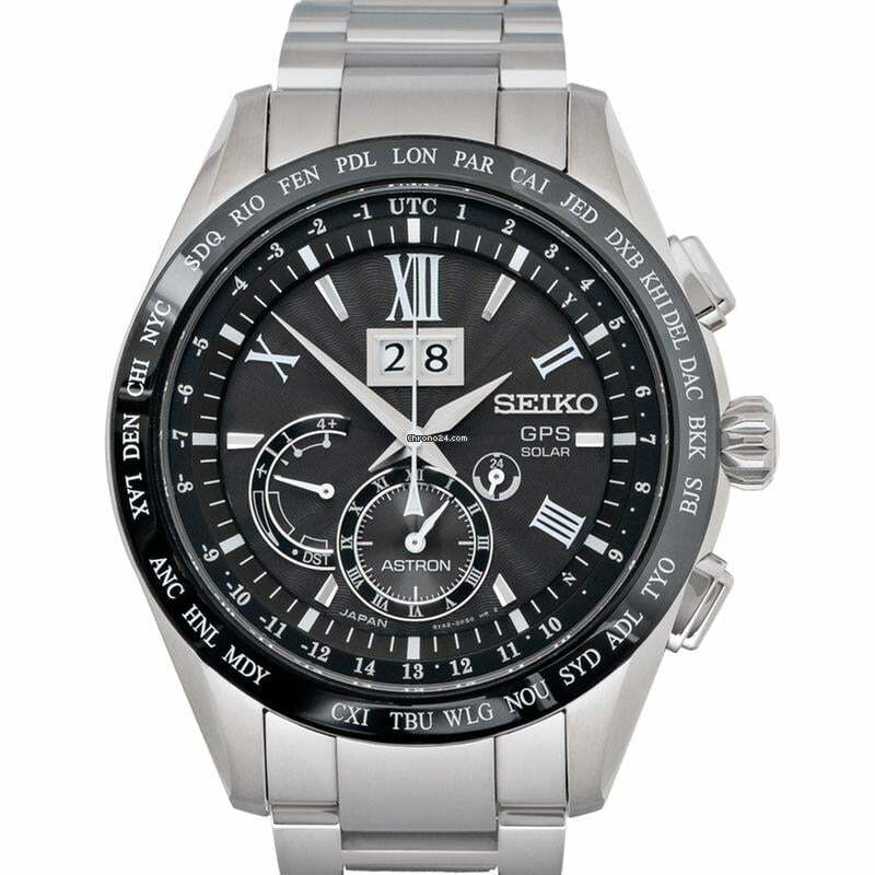 Seiko Astron GPS Solar SBXB137 - Astron Quartz Black Dial Titanium Men's Watch </h1>