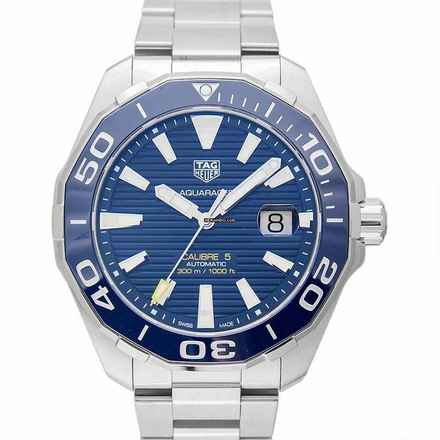  TAG Heuer Aquaracer 300M WAY201B.BA0927 - Aquaracer Calibre 5 Automatic Blue Dial Men's Watch </h1> 
