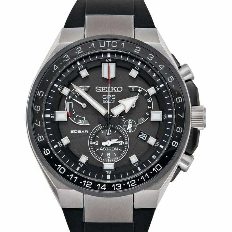 Seiko Astron GPS Solar SBXB169 - Astron Quartz Black Dial Titanium Men's Watch </h1>