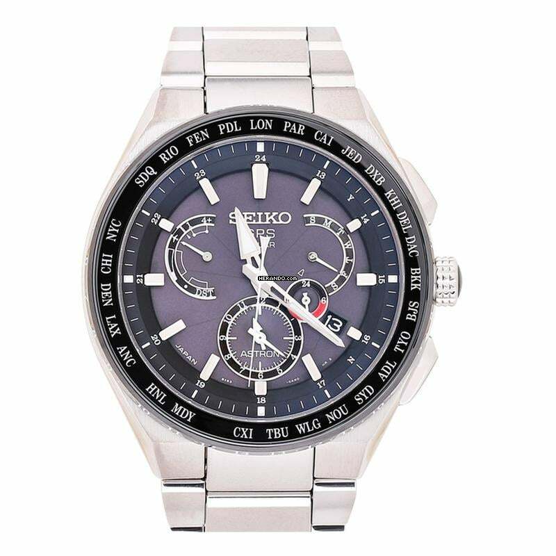 Seiko Astron GPS Solar SBXB123 - Astron Eco-Drive Black Dial Titanium Men's Watch </h1>