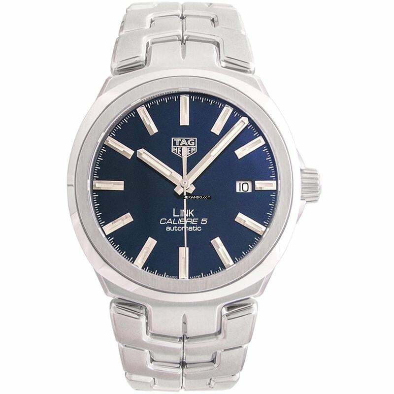 TAG Heuer Link Calibre 5 WBC2112.BA0603 - Link Automatic Blue Dial Men's Watch </h1>