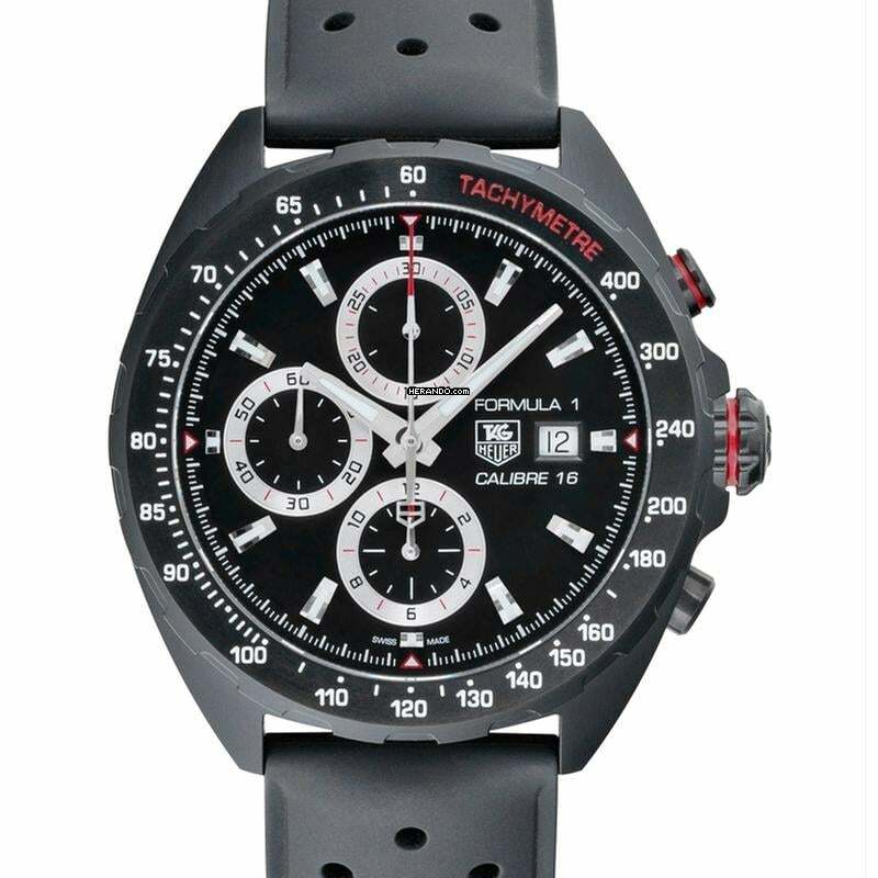 TAG Heuer Formula 1 Calibre 16 CAZ2011.FT8024 - Formula 1 Calibre 16 Automatic Chronograph Black Dial Men's Watch </h1>