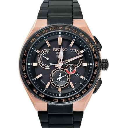  Seiko Astron GPS Solar SBXB126 - Astron Eco-Drive Black Dial Ceramic Men's Watch </h1> 