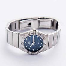 Thumbnail von Omega Constellation Quartz 123.10.27.60.53.001 - Constellation Quartz 27 mm Blue Dial Stainless Diamonds Ladies Watch </h1>