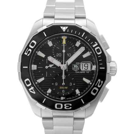  TAG Heuer Aquaracer 300M CAY211A.BA0927 - Aquaracer Calibre 16 Automatic Chronograph Black Dial Men's Watch </h1> 