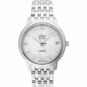  Omega De Ville Prestige 424.10.33.20.05.001 - De Ville Prestige Co-Axial 32.7 mm Automatic White Dial Steel Ladies </h1> 