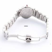 Thumbnail von Bulgari 102073 - Black Lacquered Dial Stainless Steel Quartz Ladies Watch </h1>