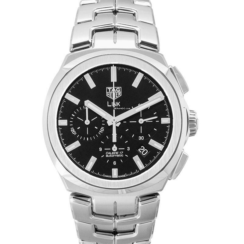 TAG Heuer Link CBC2110.BA0603 - Link Calibre 17 Automatic Chronograph Black Dial Men's Watch </h1>