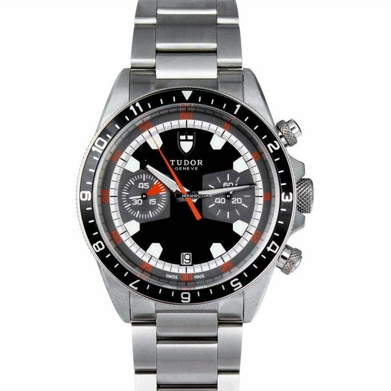 Tudor Heritage Chrono 70330N - Heritage Chrono Black/Steel 42mm </h1>