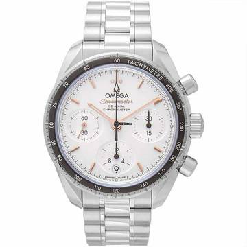  Omega Speedmaster 324.30.38.50.02.001 - Speedmaster Co-Axial Chronograph 38 mm Automatic Silver Dial Steel M </h1> 