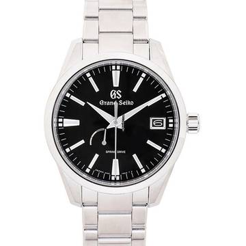  Seiko GS SBGA301 - Spring Drive Stainless Steel / Black / Bracelet </h1> 