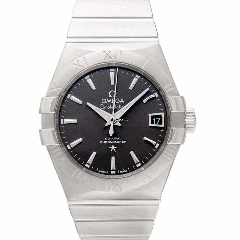 Omega Constellation Men 123.10.38.21.06.001 - Constellation Co-Axial 38 mm Automatic Grey Dial Steel Men's Watch </h1>