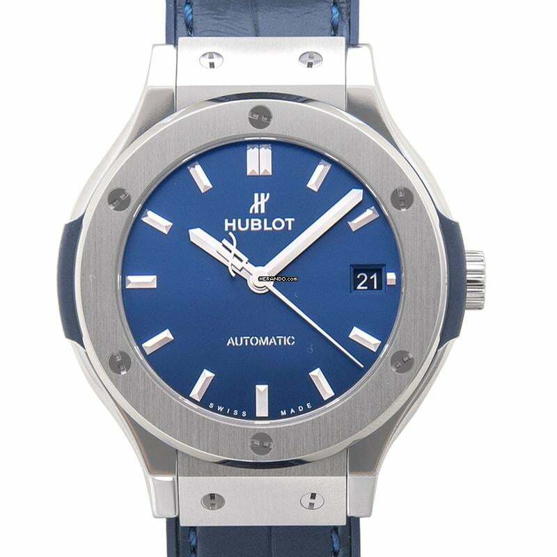Hublot Classic Fusion Blue 565.NX.7170.LR - Classic Fusion Titanium Blue Automatic Blue Dial Men's Watch </h1>
