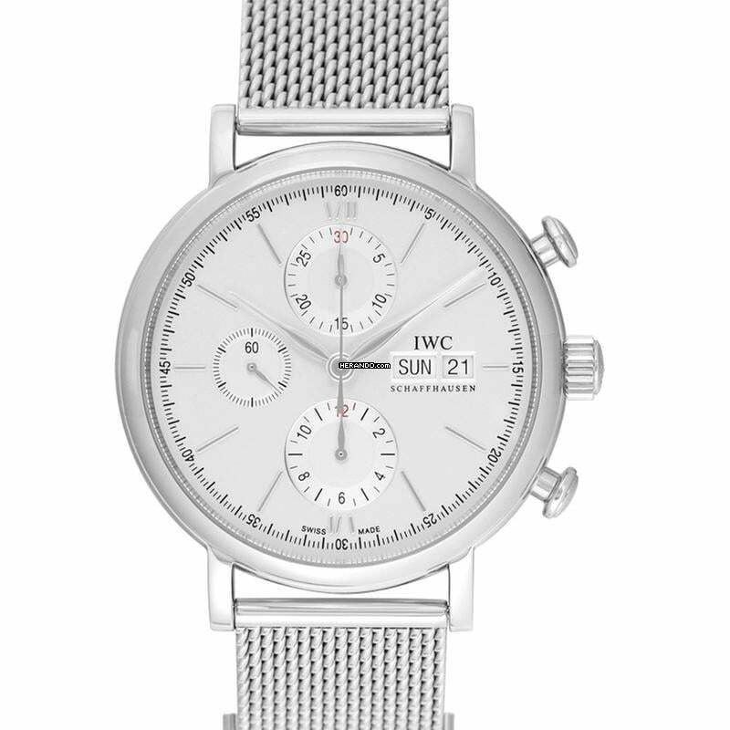 IWC Portofino Chronograph IW391009 - Portofino Chronograph Automatic Silver Dial Men's Watch </h1>