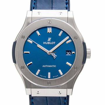  Hublot Classic Fusion Blue 511.NX.7170.LR - Classic Fusion Blue Titanium Automatic Blue Dial Men's Watch </h1> 