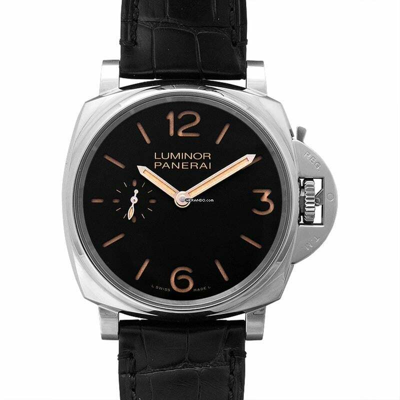 Panerai Luminor Due PAM00676 - Luminor Due Manual-winding Black Dial 42 mm Men's Watch </h1>